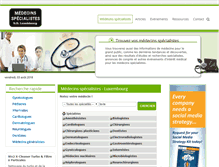 Tablet Screenshot of medecins-specialistes.lu